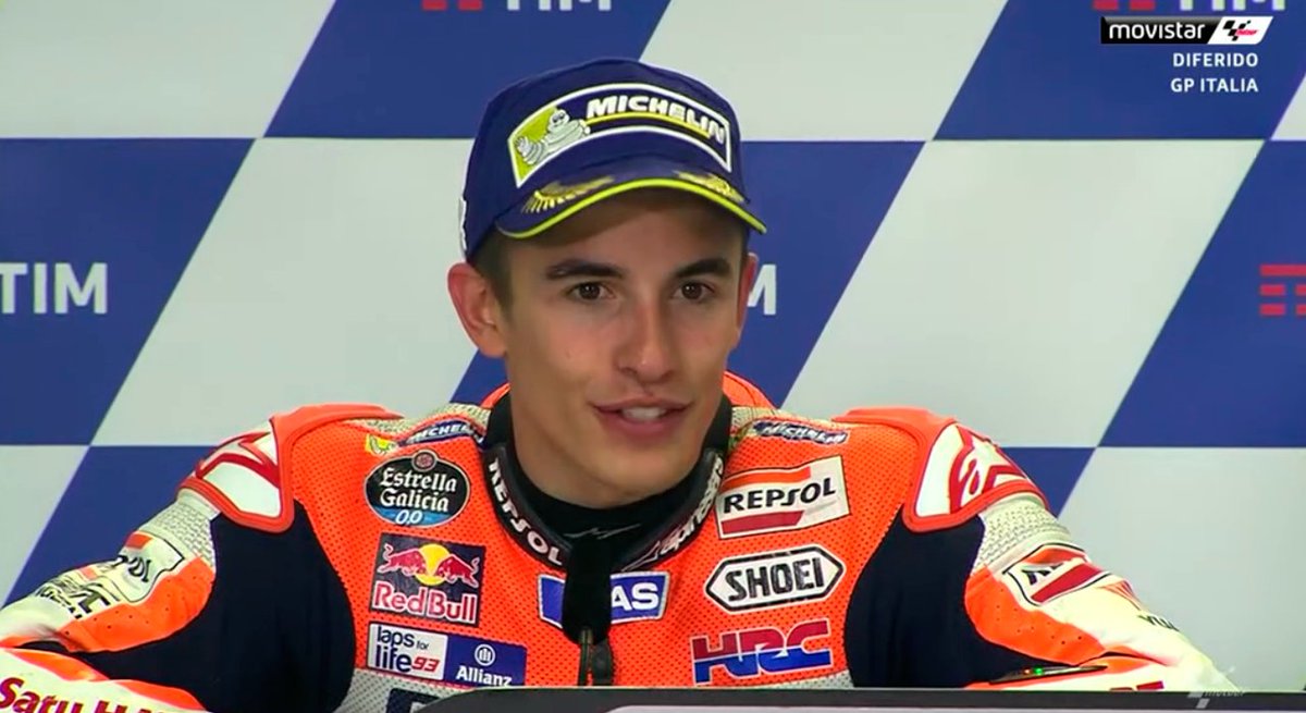 "Pensé en atacar. Olvidé el campeonato y salió el Marc que llevo dentro. Tuvimos muy cerca la victoria". #ItalianGP