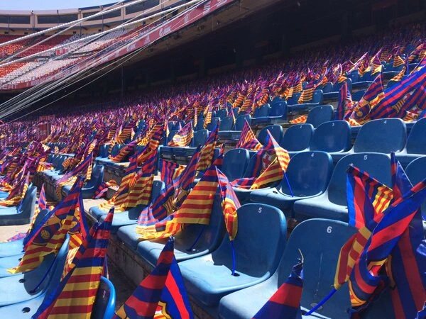 INDOBARCA_BLK's tweet photo. Penampakan Stadion Vicente Calderon. #SA7UINDOBARCA #FinalCDR #FCBSevilla https://t.co/8AhBI5O5K8