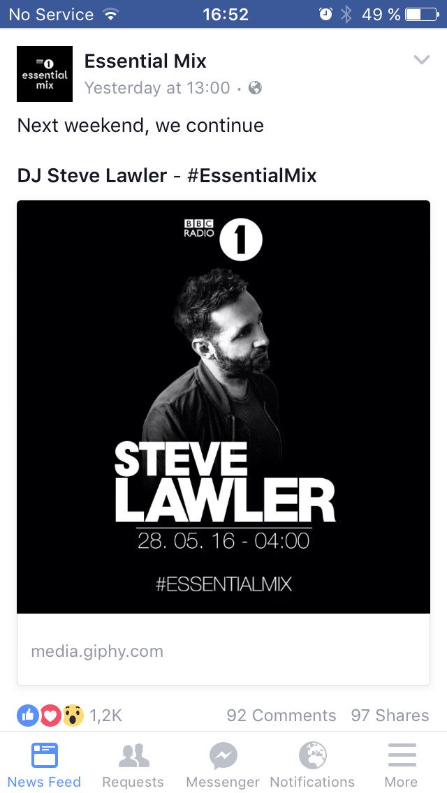 Aaronk390's tweet photo. Just seen this... #MyWeekendSorted @DJSteveLawler @essentialmix ๐๐ป๐๐ป๐๐ป https://t.co/pKS11IzioC