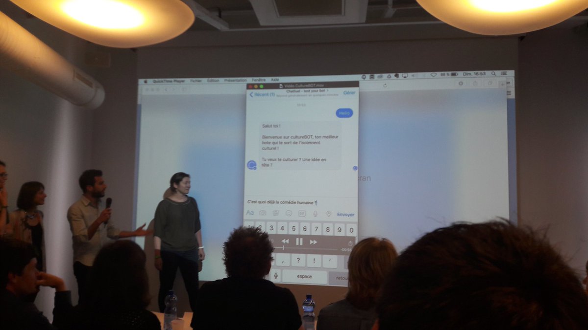 fjallet's tweet photo. #CultureBot un coach perso pour les gens et la culture #swCulture #swParis https://t.co/tUY9KoVUvT