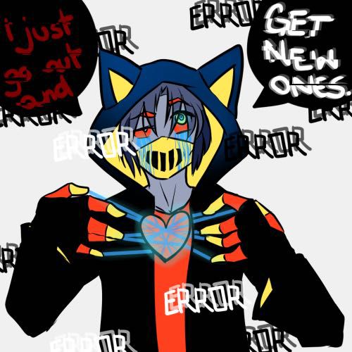 OverkillPayDay's tweet image. I tried my best to draw a A Cat Error!Sans I might Fucked Up Alittle Bit..