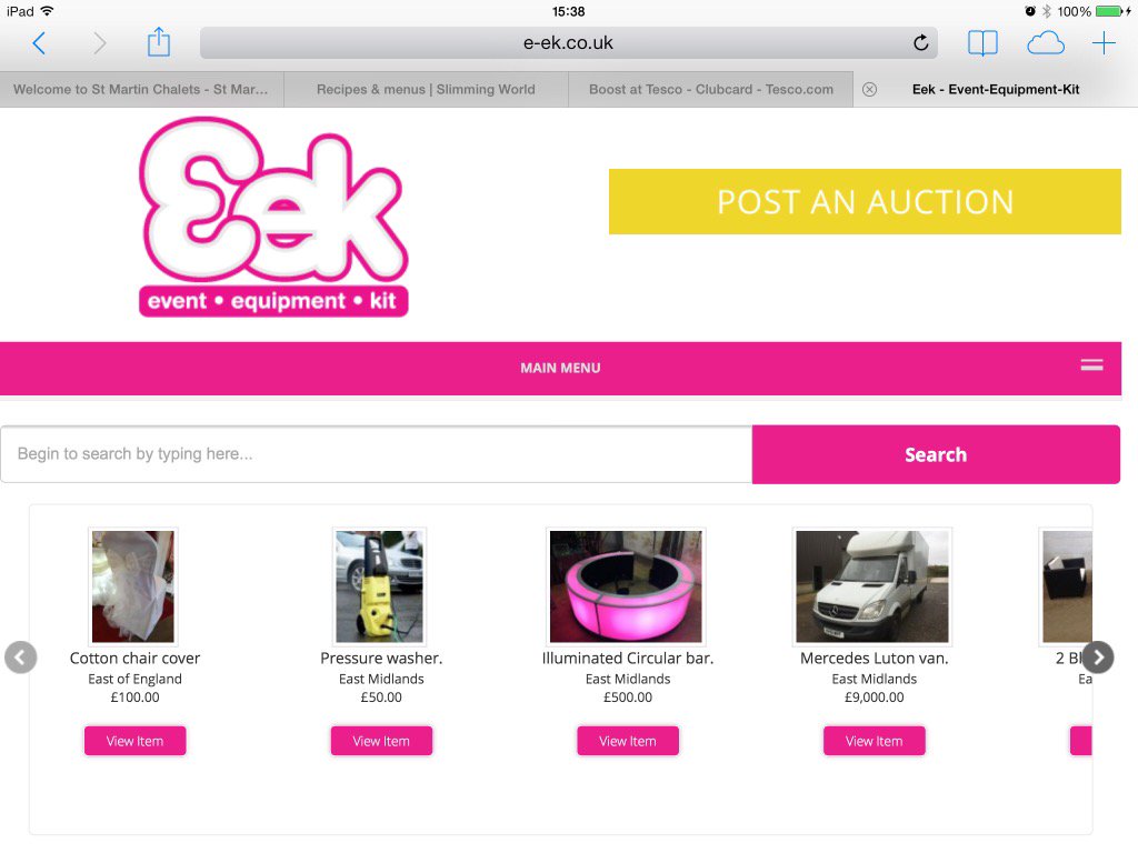 A little taste of our new site. For a better look follow the link. 
e-ek.co.uk