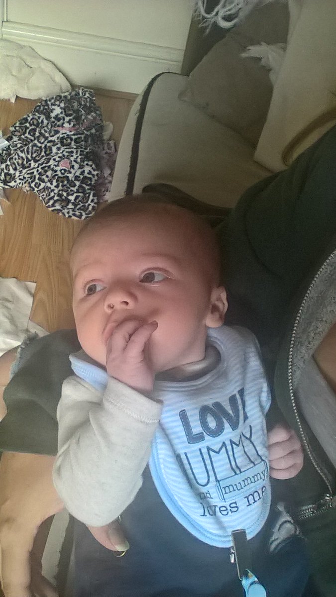 My handsome boy has found his Hands # somuchloveforthisboy # 9weeksold