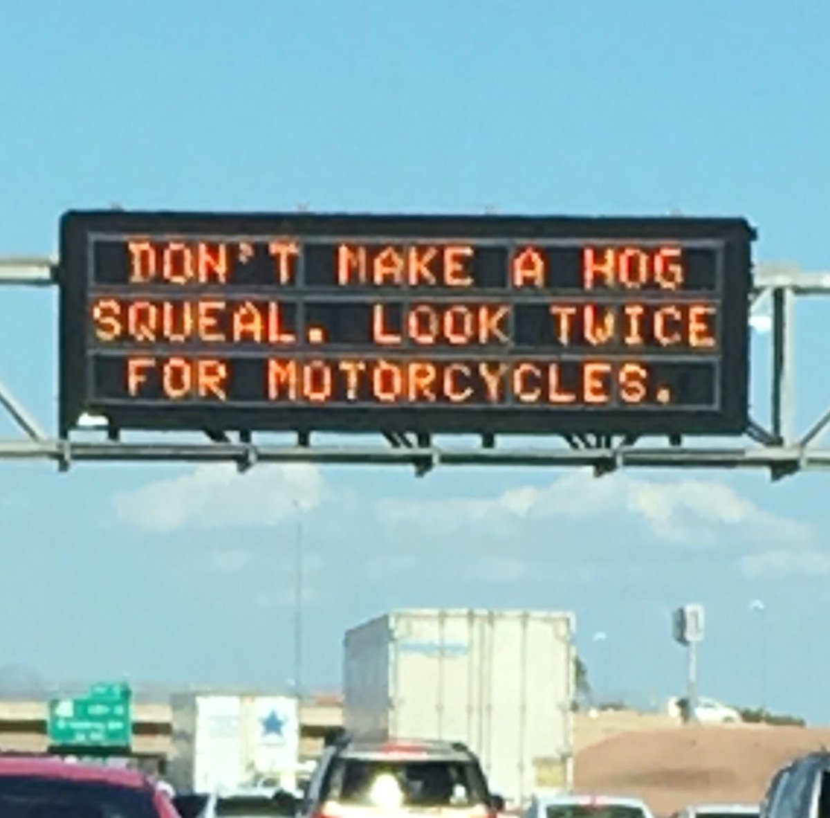 MoreyKev's tweet photo. Phoenix gives LA run for its money in unnecessarily verbose road sign slogans @AdamCarollaShow @adamcarolla https://t.co/C66YrUolsL