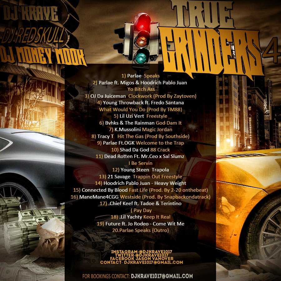 SlimeDjkrave's tweet photo. New @DjKrave1017  @DjRedSkull @DjMoney_Mook  True Grinder Vol.4 Hosted By @IamParlae » https://t.co/PHK9WSUsnE https://t.co/wyLSS5hdWs