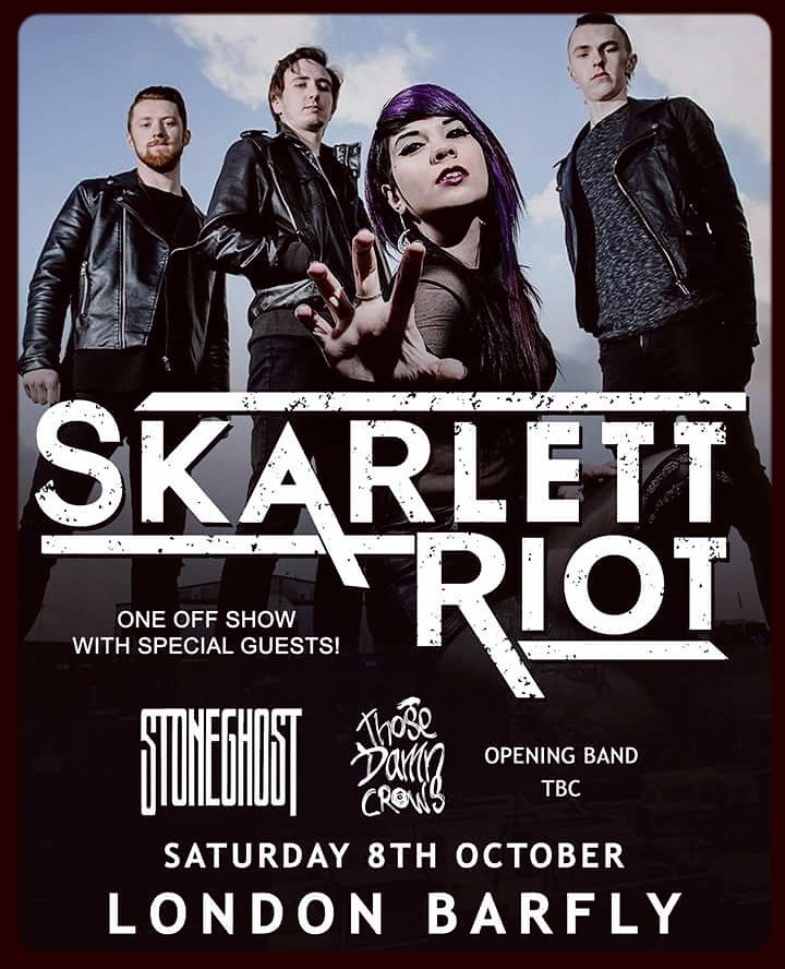 SkarlettRiot's tweet image. Tag a friend who would be interested in coming to our London show 8th October!  
#helpspreadtheword #SRarmy