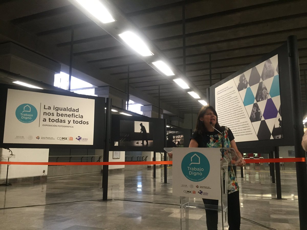 IvanPerezVitela's tweet photo. La #CDMX recibe la exposición Trabajo Digno. Metro Zapata del @STCMetroGDF @CONAPRED @COPRED_CDMX https://t.co/fKAqGkwfK4
