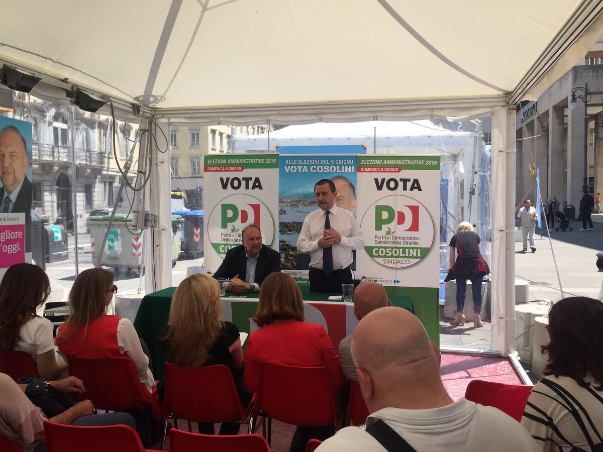 A #Trieste con <a href="/RobertoCosolini/">Roberto Cosolini</a> raccontiamo lavoro di questi anni e i progetti futuri per il rilancio della città