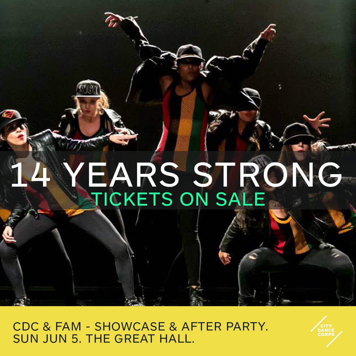 CityDanceCorps's tweet photo. Keeping #Toronto moving for 14 yrs. Tickets available online, over the phone, or in studio #CDC14 #danceTO https://t.co/30F3hTcdk4