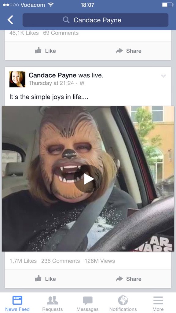 Chewbacca mask lady at 128m views. Kohl's US stores have sold out of masks and Amazon mask sales up 900,000%. Cray