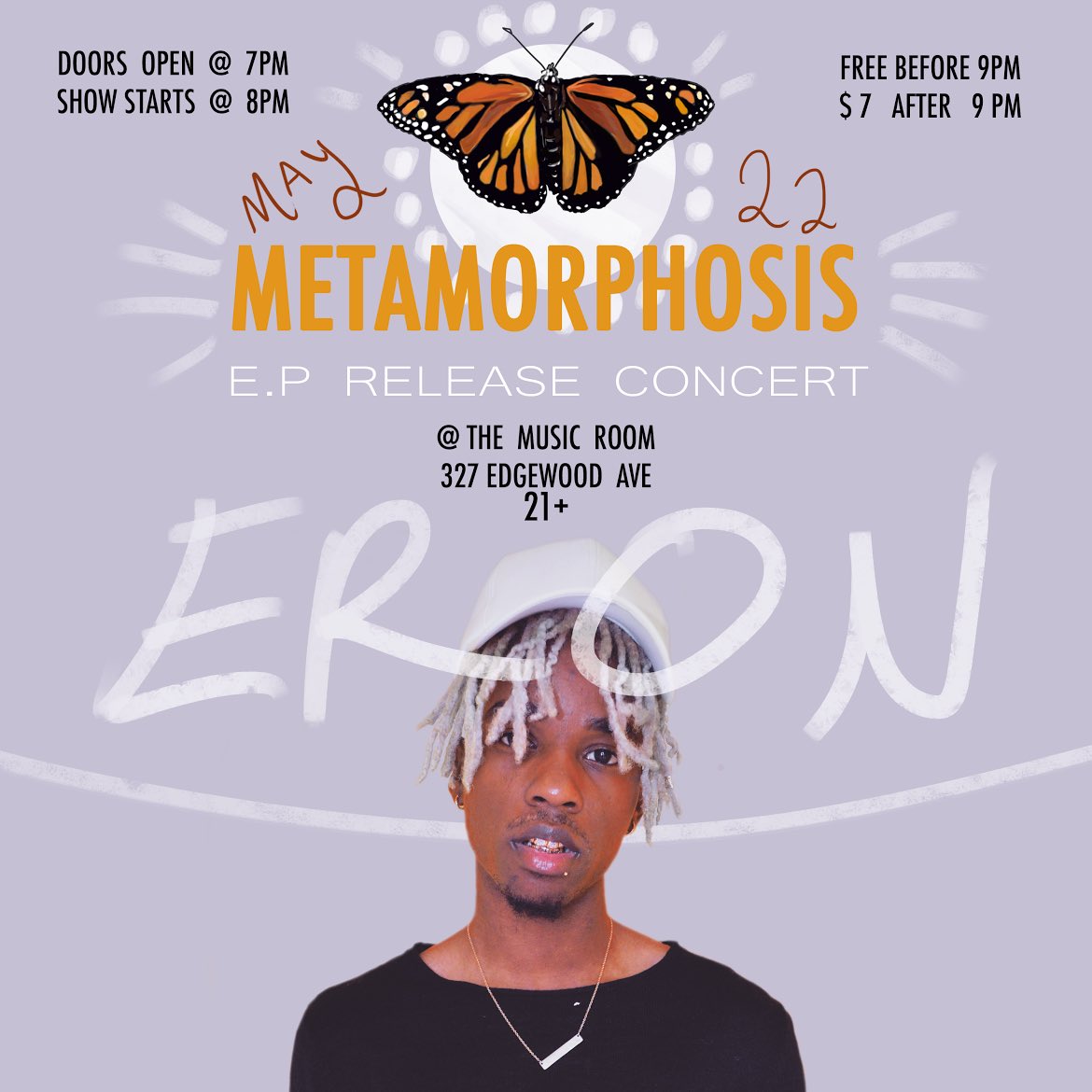 EronAndIndea's tweet photo. Today!
#MetamorphosisEPconcert
Doors open @ 7pm
show starts at 8pm
@DopeKidEron Performing Live! https://t.co/R1S8wXrpsy
