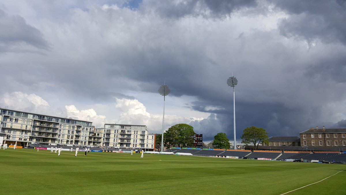 Typical cricket weather!