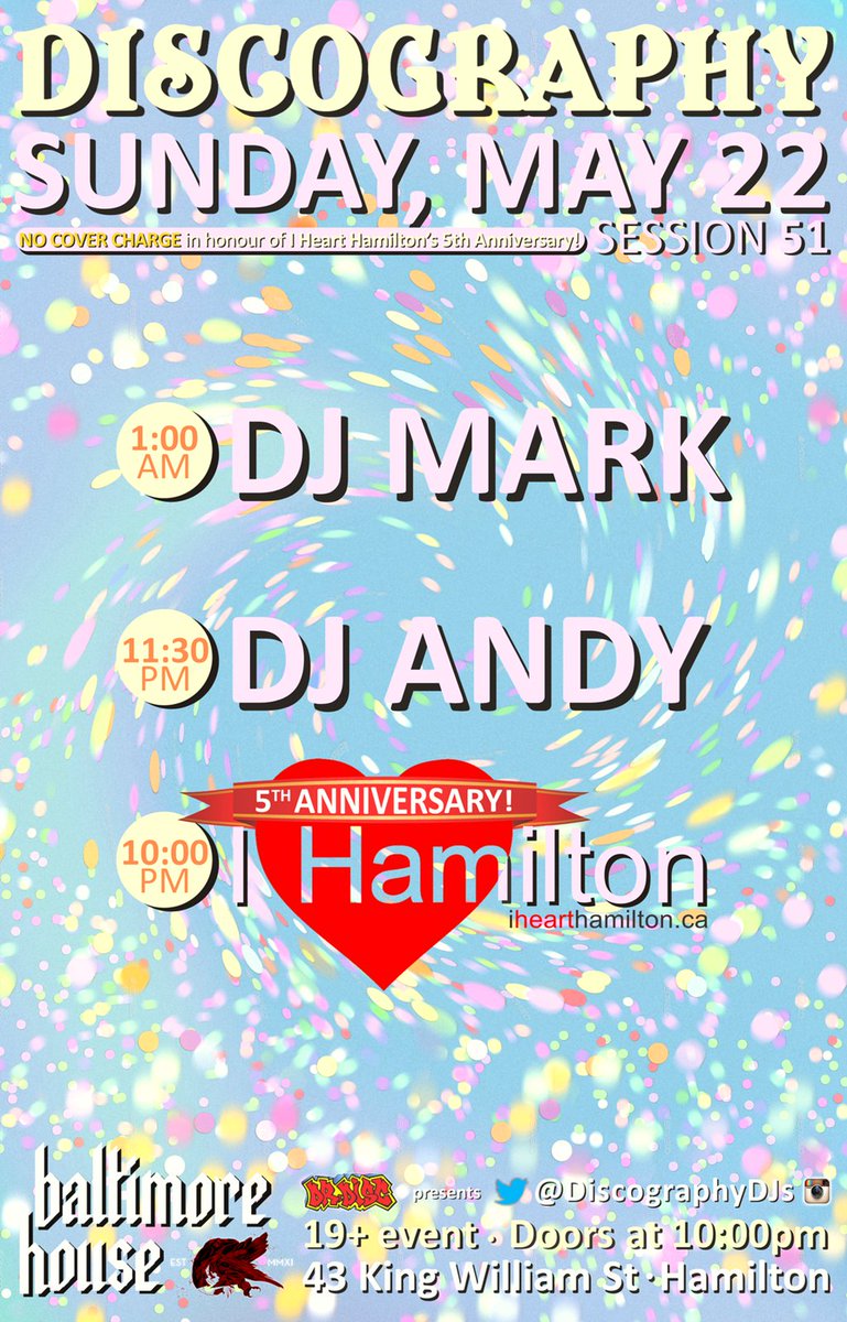 discographydjs's tweet photo. DJ @andyinglis's
04/24 #Discography50
VISUAL set list
https://t.co/0UZbTsX09M…
#Discography51: 05/22 @BaltimoreMMXI https://t.co/pBz8Kiyyju