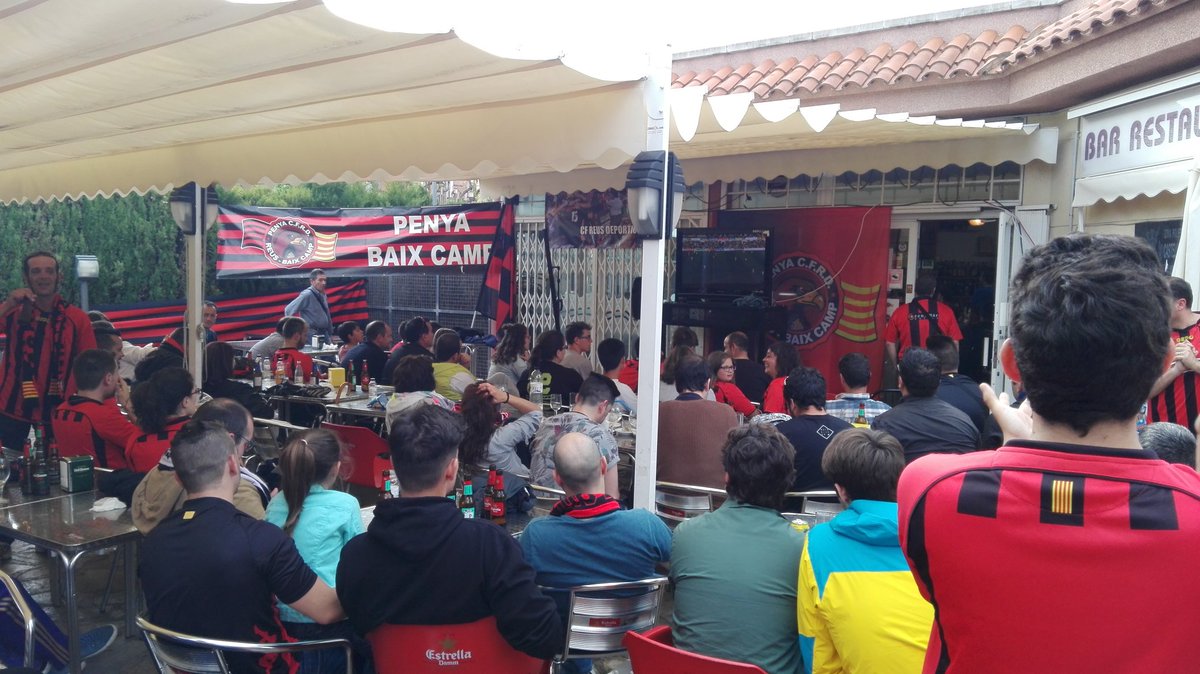 Borges_es's tweet photo. @cfreusdeportiu això va mooooolt bé! Ho estem gaudint des de Castellvell amb la Penya CFRD Baix Camp. #cfrdlive https://t.co/YeEJlvs6uS