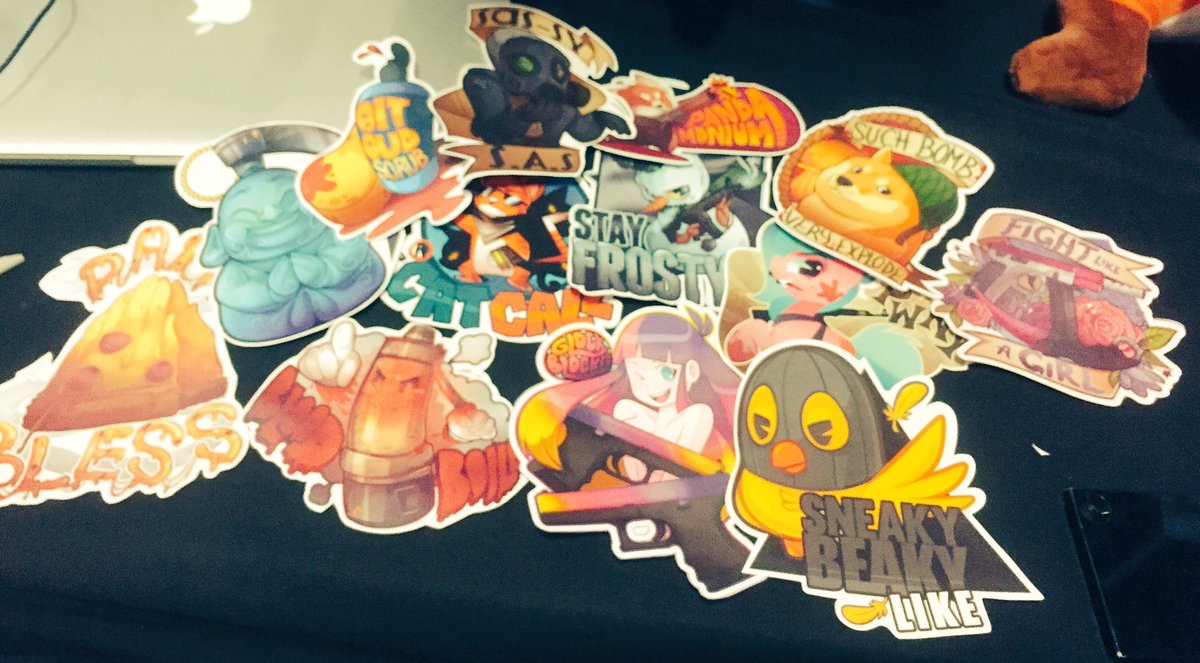 milkibee's tweet photo. Booth D4 @TheGoodGameCon - Taking commissions. Preferably CSGO themed I'll draw custom stickers! #ggcon #goodgamecon https://t.co/HzEWlZXjVT