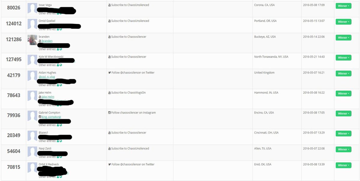 Chaosxsilencer's tweet image. Winners for the 20 Infinite Warfare Cod Giveaway are, emails coming out later, another huge giveaway soon!