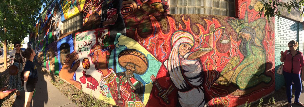 LizBeattyVT's tweet photo. Beautiful mural at Albuquerque Peace and Justice Center! @swopista https://t.co/gB9VLaT2sz
