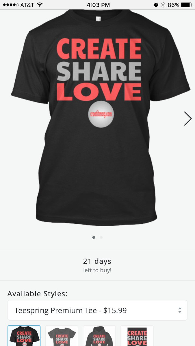 CreatITMag's tweet image. Help us build a creative community: purchase merchandise here: teespring.com/create-share-l…