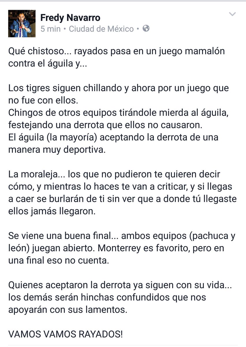 FredyRegio's tweet photo. Yo hablando de fútbol.

#AmericaVsMonterrey juegazo
@Rayados @PandillaRayada @zonarayada https://t.co/8MFEcsaTzF