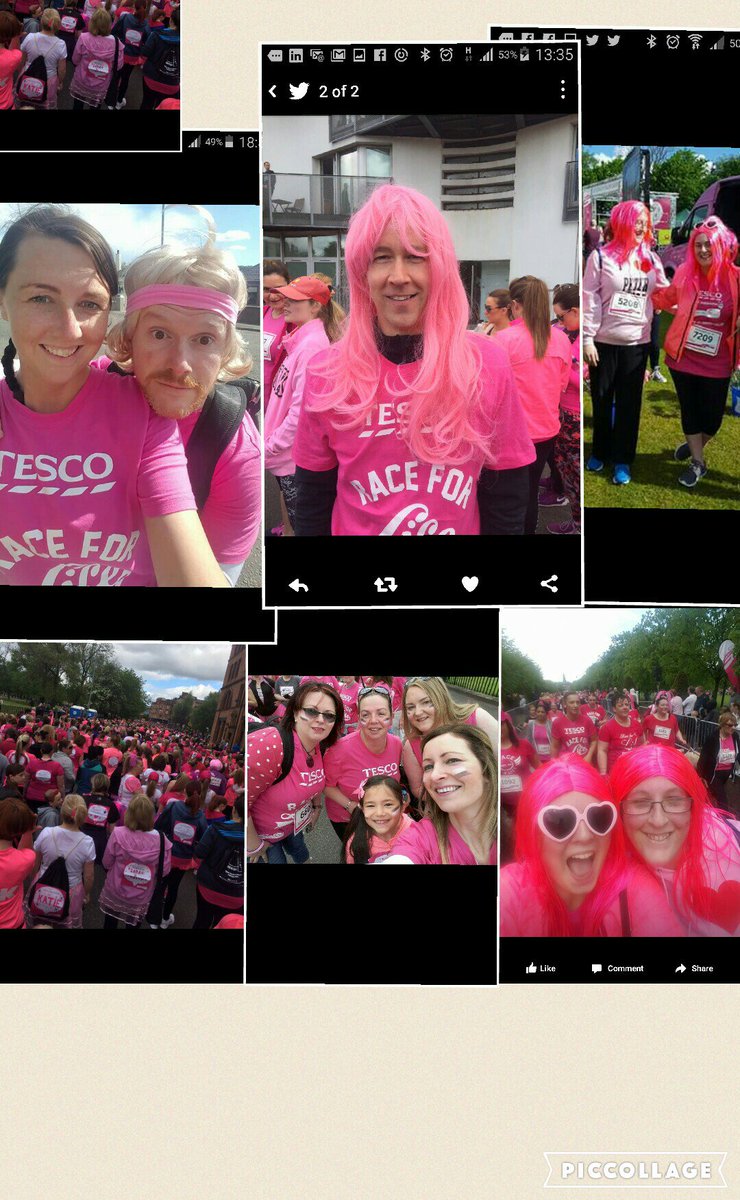 Well done to Tesco colleagues <a href="/raceforlife/">Race for Life</a> Glasgow @andy23wilson <a href="/AndyWoolfenden/">Andrew Woolfenden</a> <a href="/tesconews/">Tesco News</a> @Tesco_Scotland