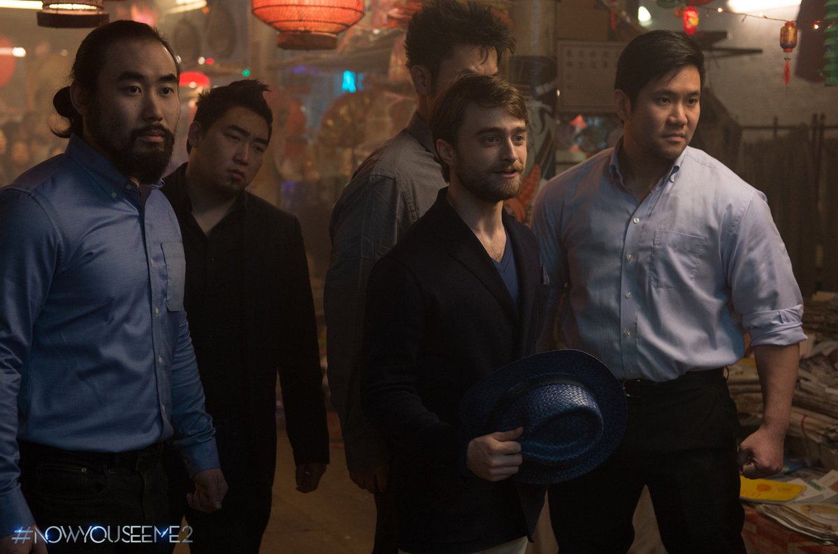 NYSMmovie's tweet photo. Friend or foe? Daniel Radcliffe joins #NowYouSeeMe2 - in theaters June 10. https://t.co/E7CxTReDIL