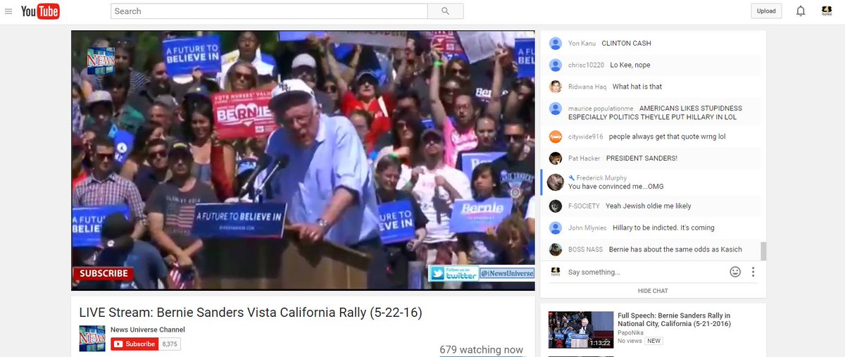 Bloggers4Bernie's tweet photo. #CAPrimary #LIVEStream #BernieSanders #Vista #California #Rally #YouTube #Bloggers4Bernie #50MillionMay #Donate https://t.co/XQ1METFrSb