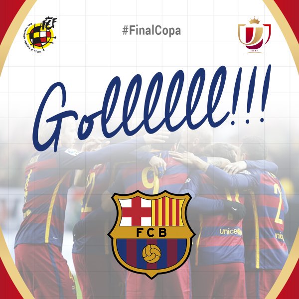 CopaDelReyES's tweet photo. ¡¡GOOOL DEL BARÇA!! ¡Marca Neymar para el @FCBarcelona_es! 
#FCB - #SFC | 2-0 | 
🏆 #FinalCopa https://t.co/9xW0ziHpOF