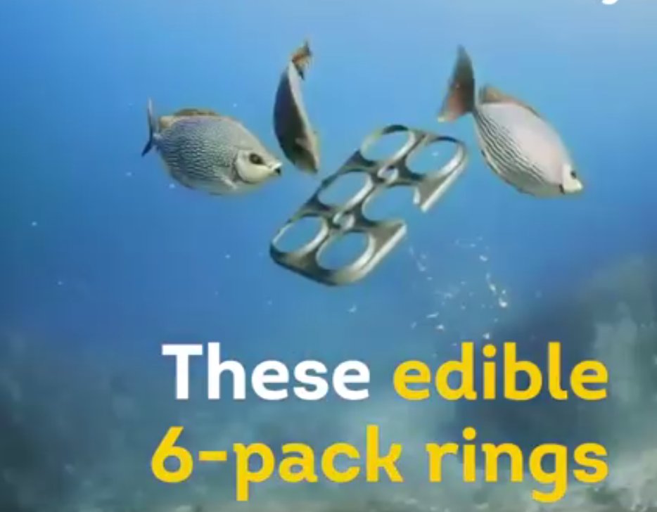 These Edible 6-Pack Rings Are Safe For Marine Life [Short Video]  ow.ly/4lz9300suwg