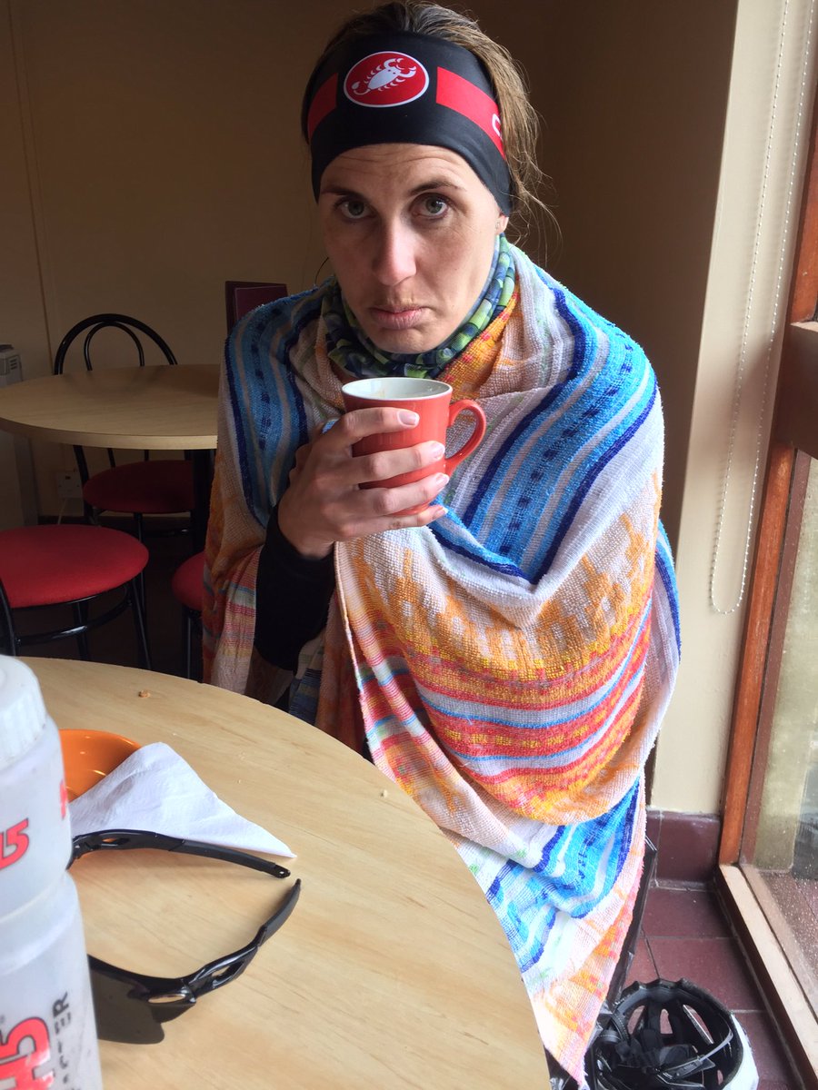 Sarahdavisevans's tweet photo. 90 miles in rain and wind raising money for holly, supported by @UneaqOutdoor
https://t.co/frBk8FcQWD #ironmanuk https://t.co/S9PeR2cWSN