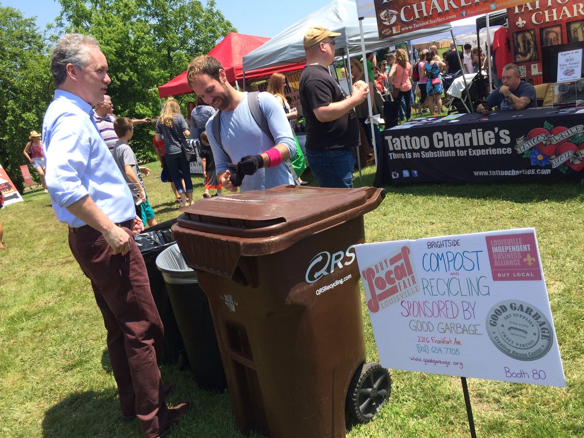 GregFischerLou's tweet photo. Perfect day for # BuyLocalFair @louisvillewater tower until 6 tonight. https://t.co/ZGLLzrropM