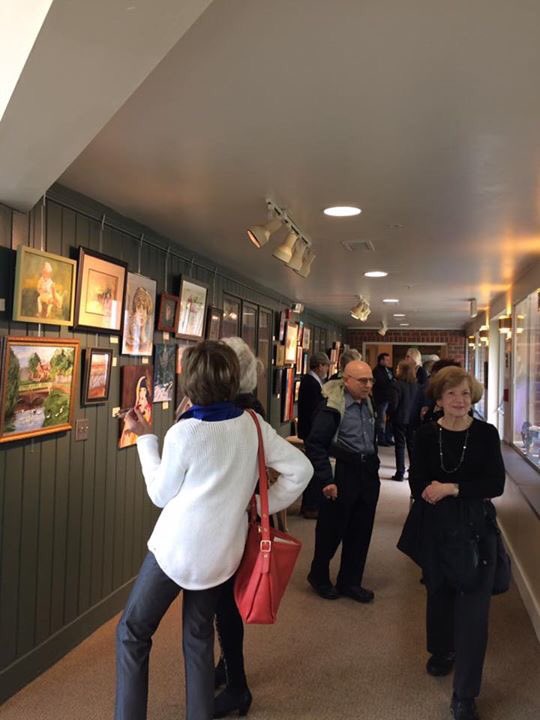 Drop by the Myerberg for our lovely art show and a glass of wine. We'll be here until 3pm today.