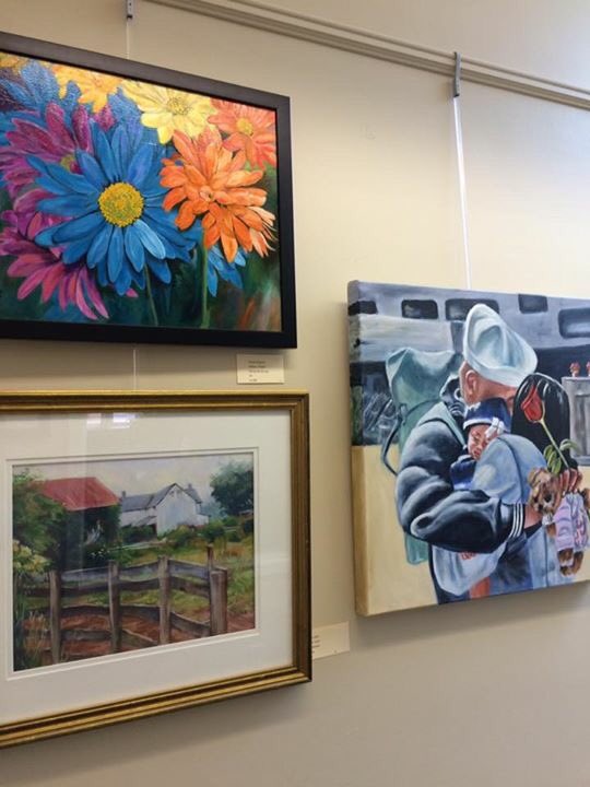 MyerbergCenter's tweet photo. Drop by the Myerberg for our lovely art show and a glass of wine. We'll be here until 3pm today. https://t.co/T3Pultm7hM