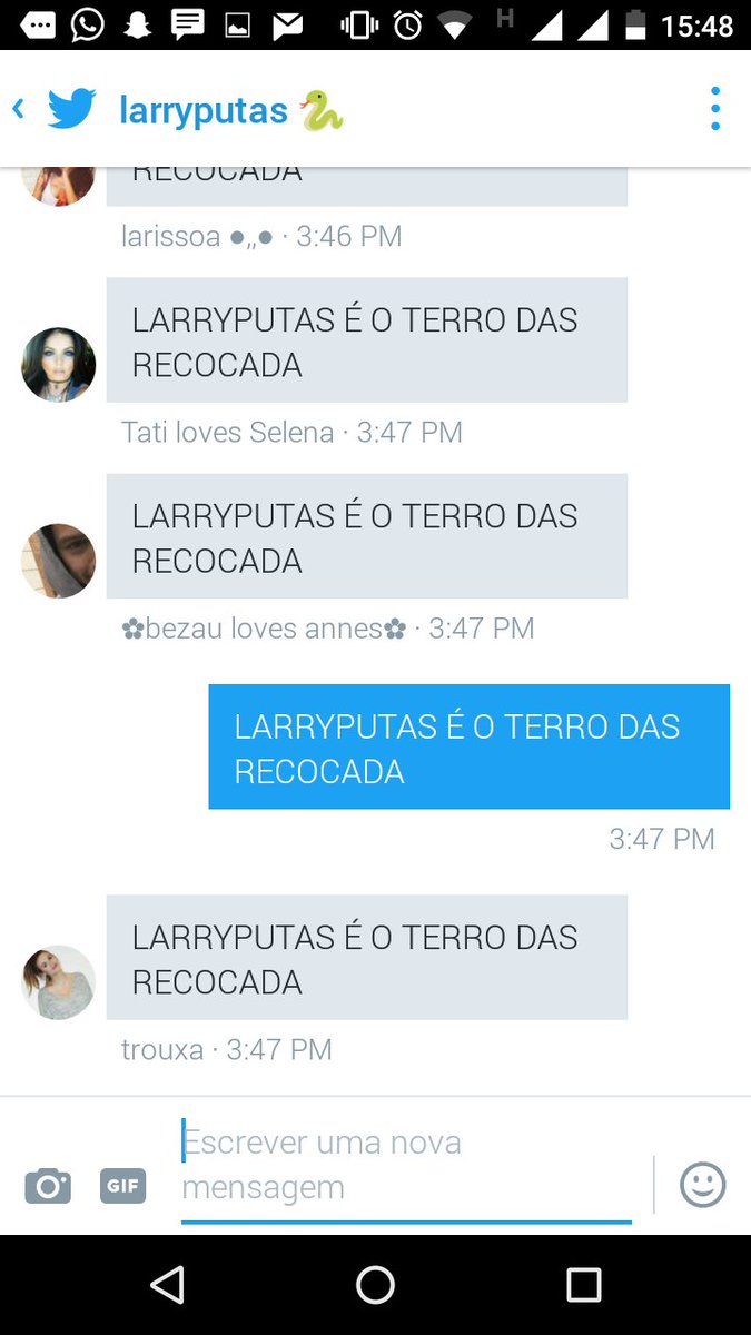 lalisaylor's tweet photo. LARRYPUTAS É O TERRO DAS RECOCADA
#larryputas https://t.co/R52pxUV61e