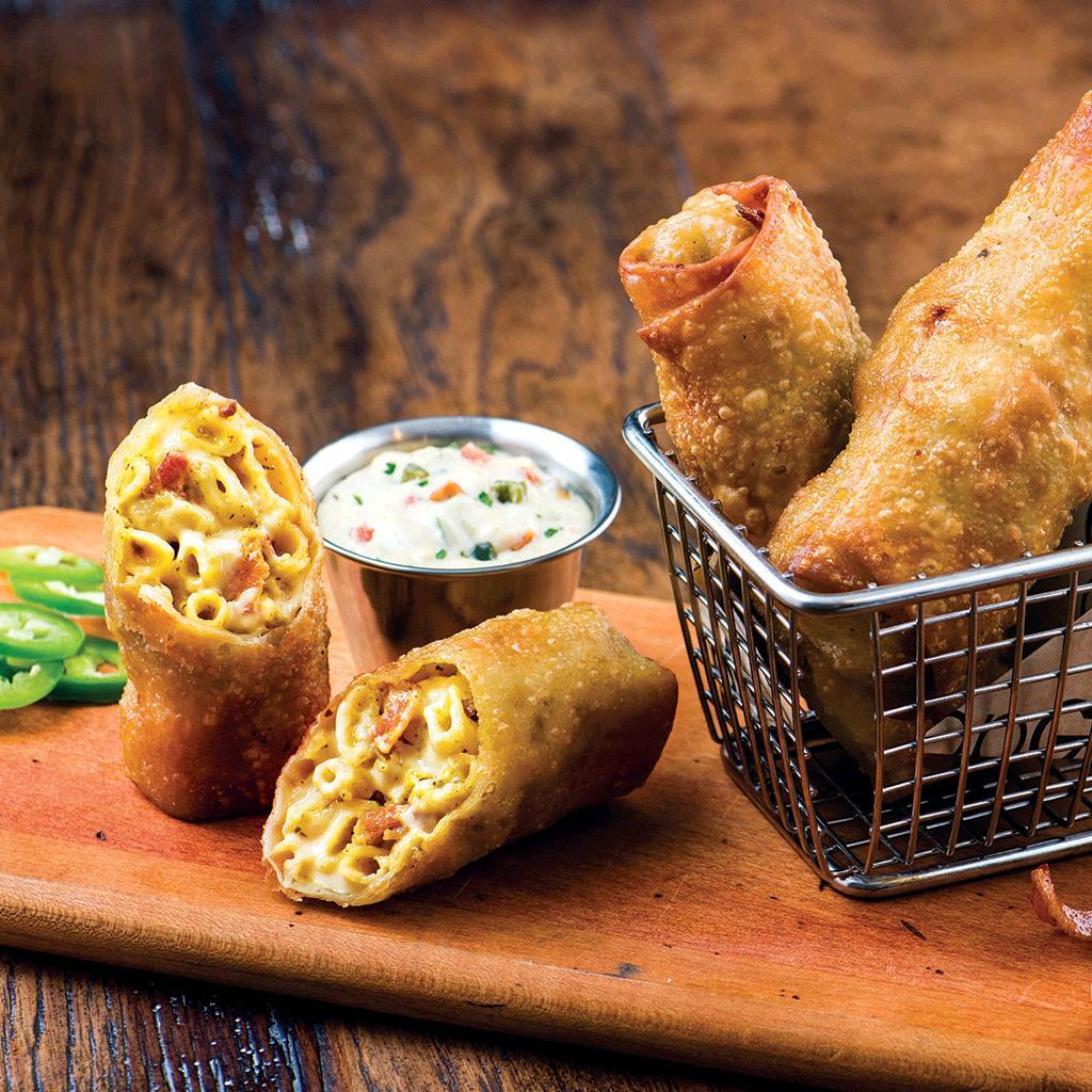 Mac 'n' cheese spring rolls recipe