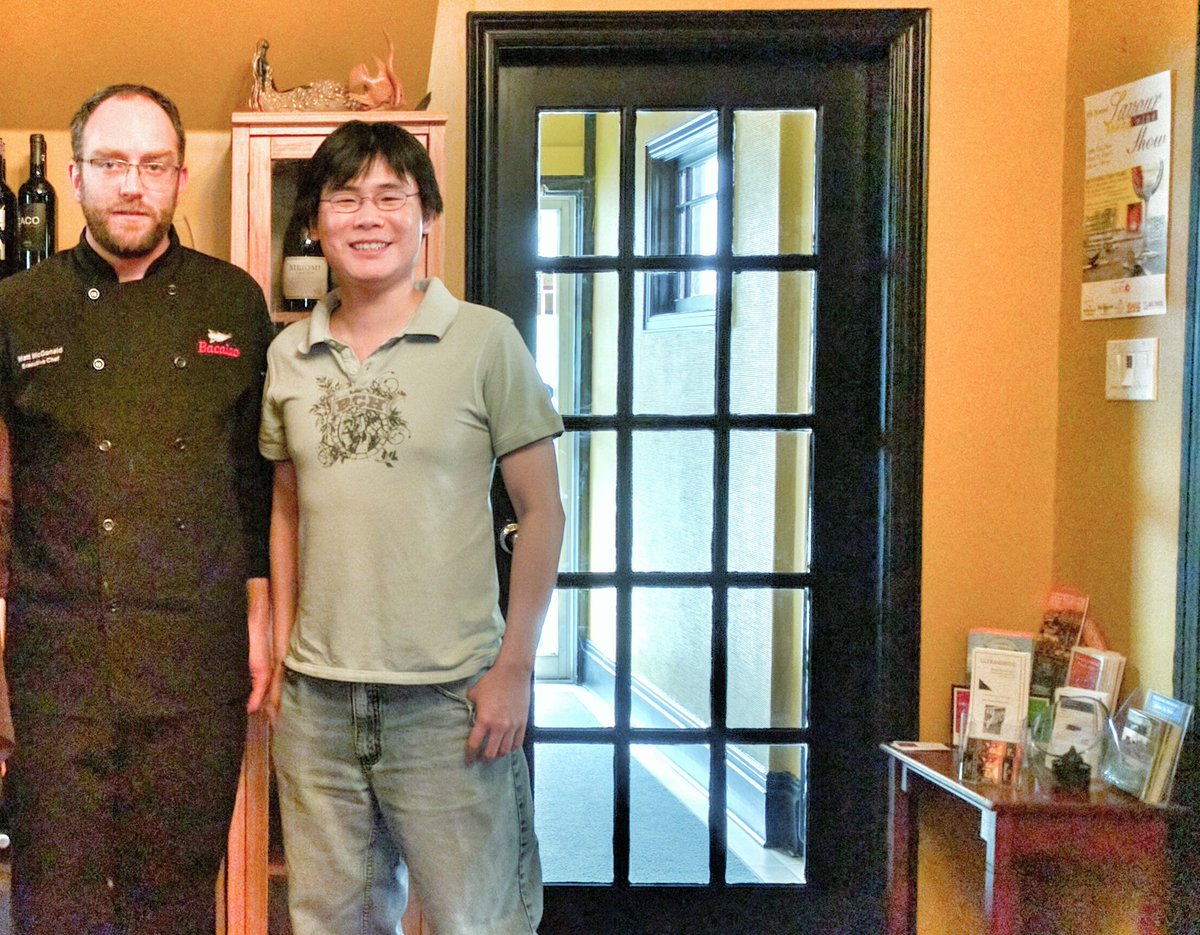 Chef Matt McDonald with Travelling Foodie at Bacalao, St. John's, Newfoundland