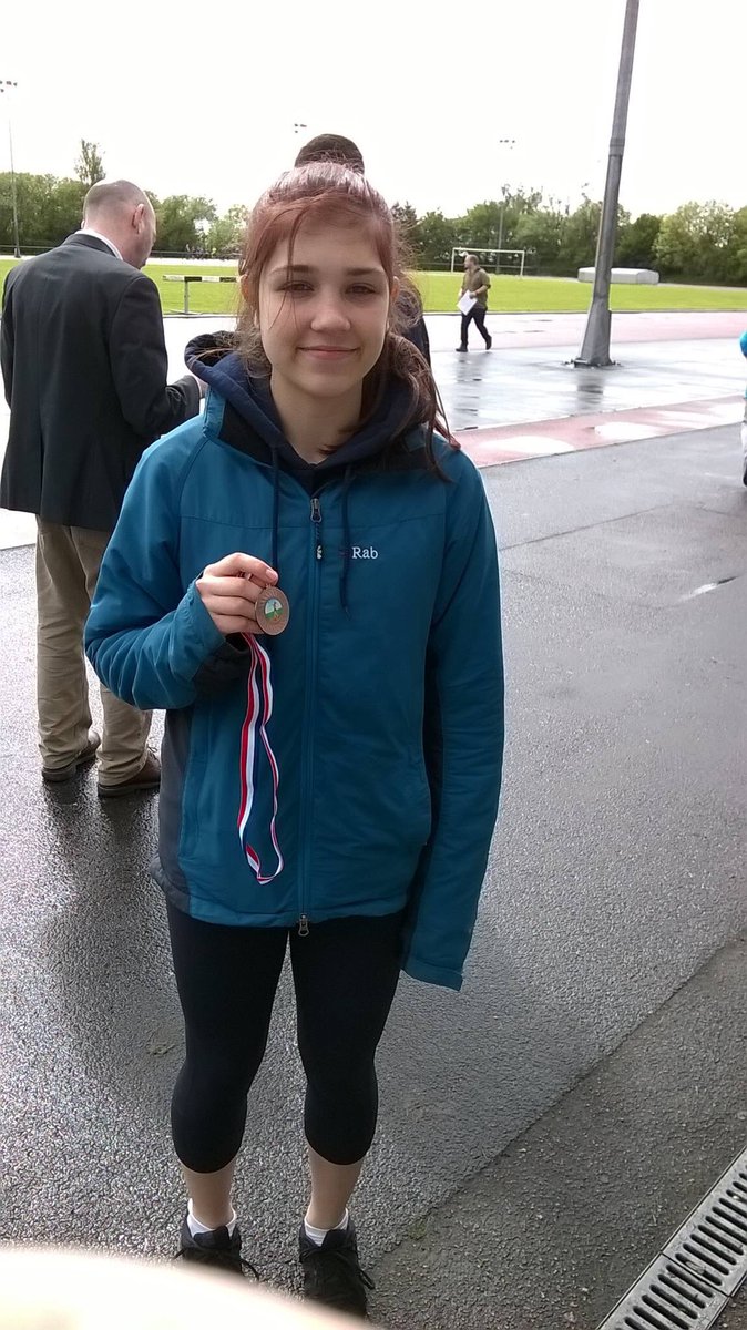 Cdt Douglas with her Bronze medals for discus and shot putt. #whatwedo