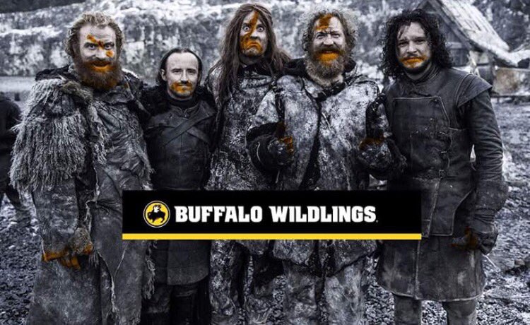 SarahCLizer's tweet image. I bet Jon Snow goes for the Sweet BBQ @emily_tropp @gsleger @CathyBayer @BWWings