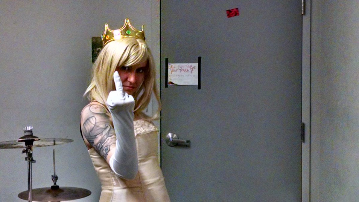 all_the_rest's tweet photo. @clara_blows, keeping it real.  Like a damn princess. https://t.co/K1LFmV5Uij