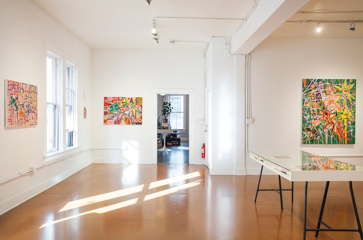 getdowntownla's tweet photo. Last week to view artist #NickWaplington's exhibition @thesedaysla. Ends Sunday 6/5.  Historic Core #DTLA. https://t.co/tzPd5OclI4
