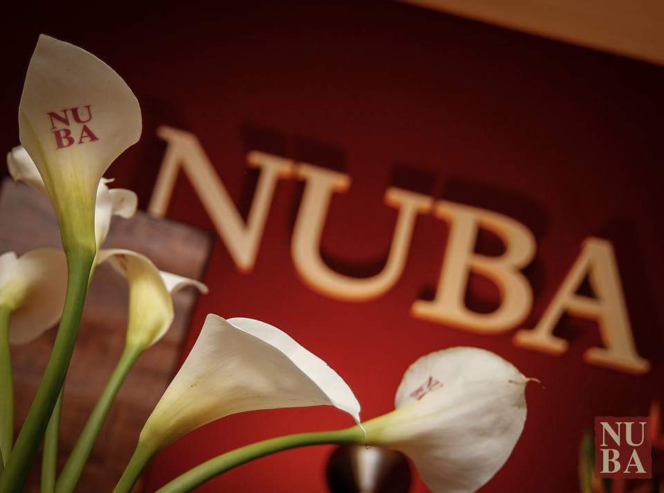 Foto con detalle de #flor personalizada para @ViajesNUBA en inauguración de nueva tienda en #Malaga