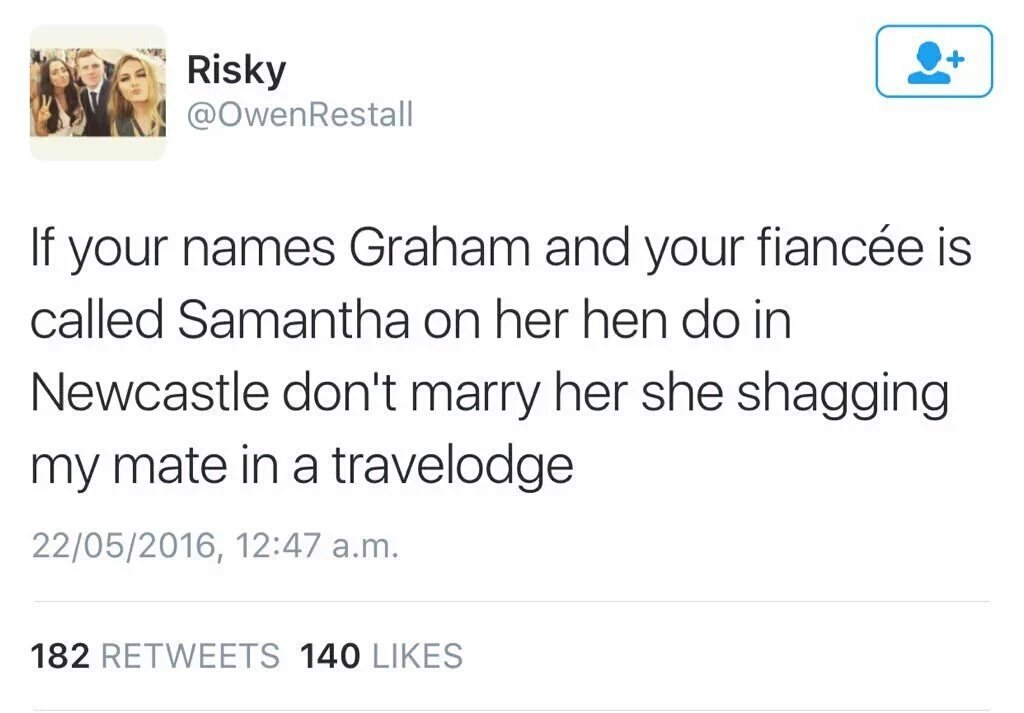 SuperShaker1980's tweet photo. #savegraham #slagforagirlfriend https://t.co/3MXwRFcgWZ