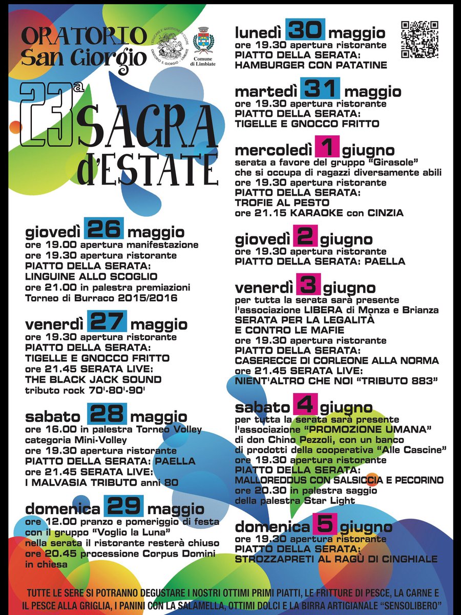giulistrama's tweet photo. #sagra #estate #limbiate https://t.co/3wwJk8PGVJ