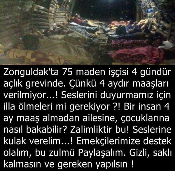 ttractatus's tweet photo. Maden işçilerinin sesini duyurmak boynumuzun borcu : https://t.co/L6cBixwRFF