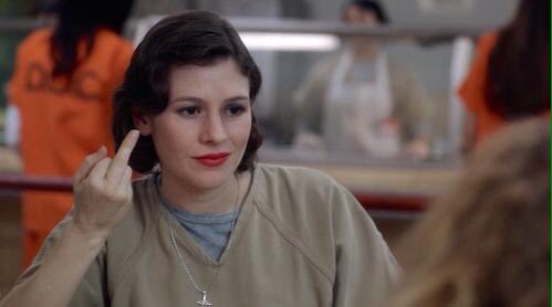 Barbera_1870's tweet photo. "OITNB só faz sucesso pq tem lésbicas" https://t.co/yCFuwyqIvX