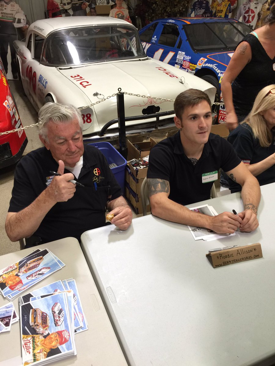 6Barton's tweet photo. GR8 day meeting race legends at #memorylanemuseum. Bobby Allison Tom Leeming Harry Gant  Ned Jarrett &amp; more @NASCAR https://t.co/leIzIRPJPi