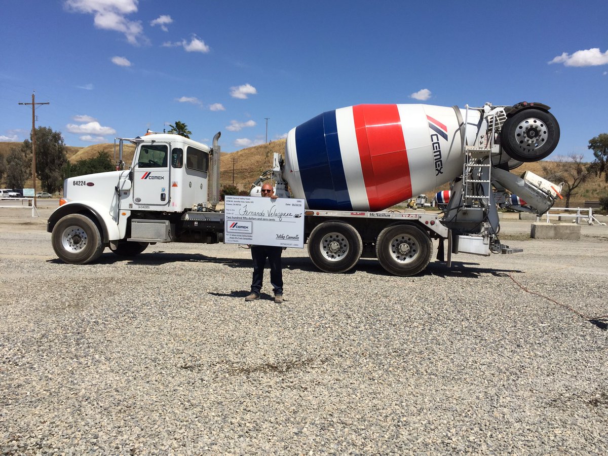 Shuskey3K's tweet photo. Congrats Fernando for winning the Ready Mix Truck competition during today's Safety Rodeo! https://t.co/co7kUXey0v
