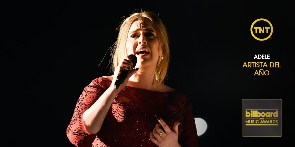 TNTLA's tweet photo. Y el último premio de la noche es para @Adele. El Artista del Año de los #BillboardEnTNT ¡FELICITACIONES! https://t.co/yFlZMtI4LO