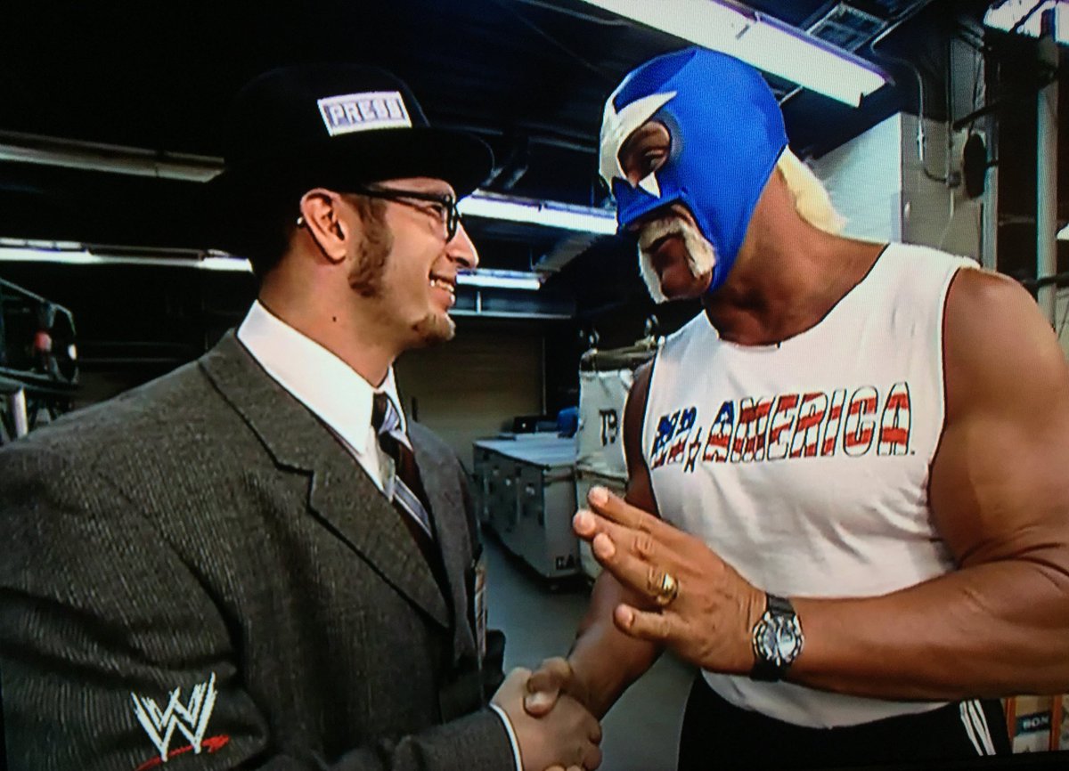 Rey Sacramento⁷ on Twitter: "That one time when Gregory Helms, Ace Reporter  interviewed Mr. America. @ShaneHelmsCom @HulkHogan #JudgementDay2003  https://t.co/VYvMgG57Q6" / Twitter