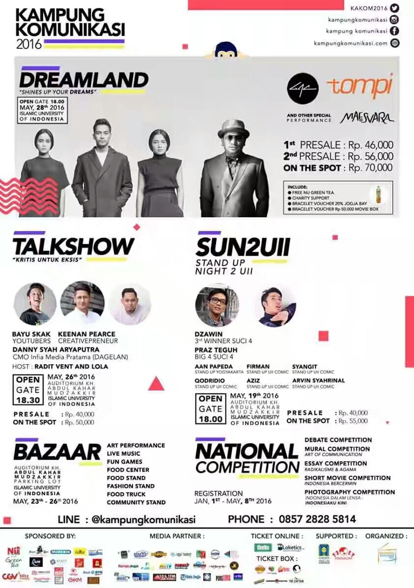 Selamat pagi hr ini kt bazar <a href="/kakom2016/">Kampung Komunikasi</a> di Lap Audit KH Abdul Kahar Mudzakiir UII, sampai ketemu Infusedwater disana