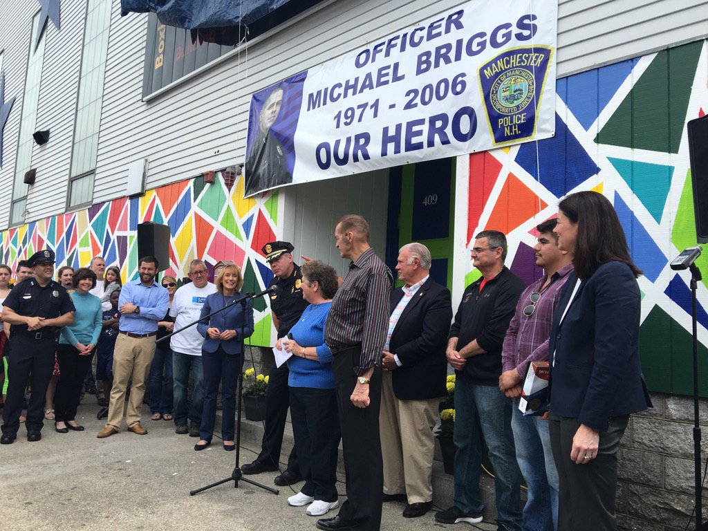 SenatorHassan's tweet photo. Great to be at @BldgOnHope Reveal Day in Manchester today for @MPALNH Officer Briggs Community Center https://t.co/C2Y2Klj8gr